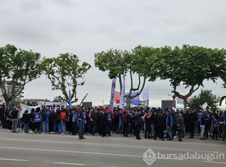 İşçiler 1 Mayıs için Bursa'da toplandı
