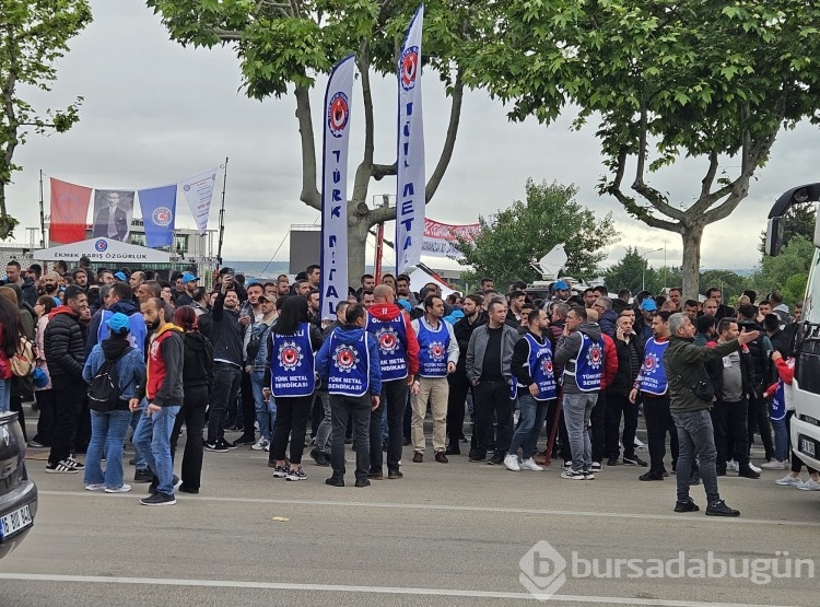 İşçiler 1 Mayıs için Bursa'da toplandı
