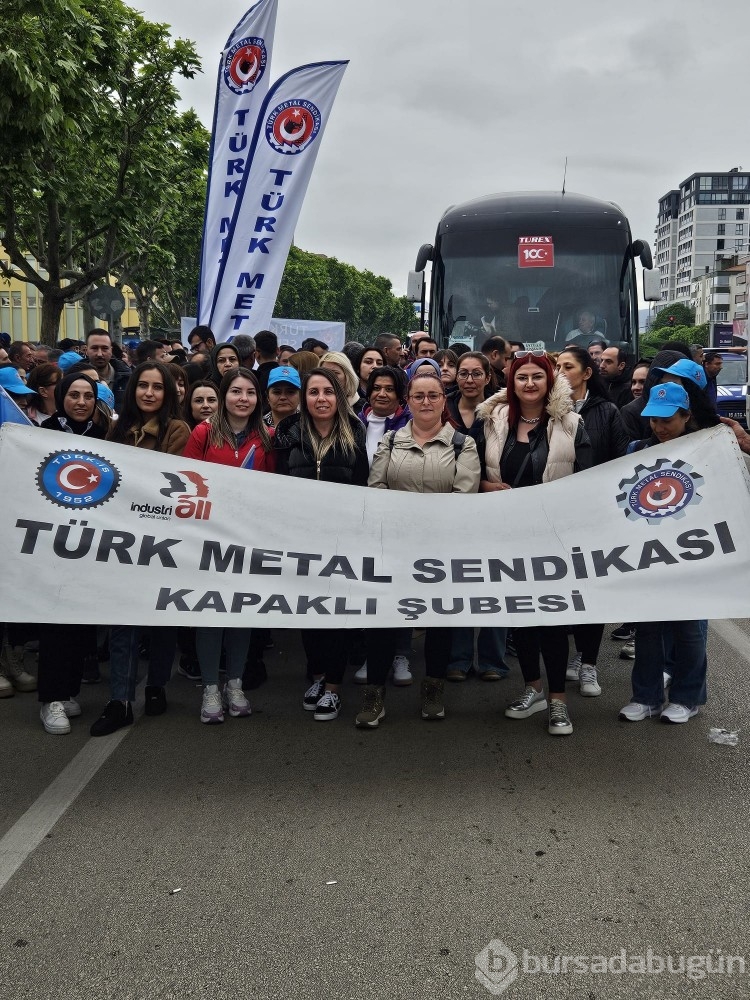 İşçiler 1 Mayıs için Bursa'da toplandı
