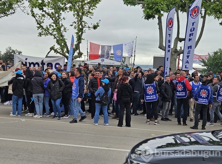 İşçiler 1 Mayıs için Bursa'da toplandı
