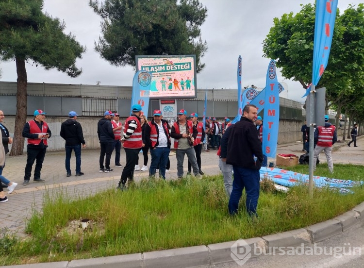 İşçiler 1 Mayıs için Bursa'da toplandı
