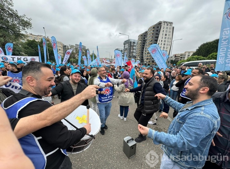 İşçiler 1 Mayıs için Bursa'da toplandı
