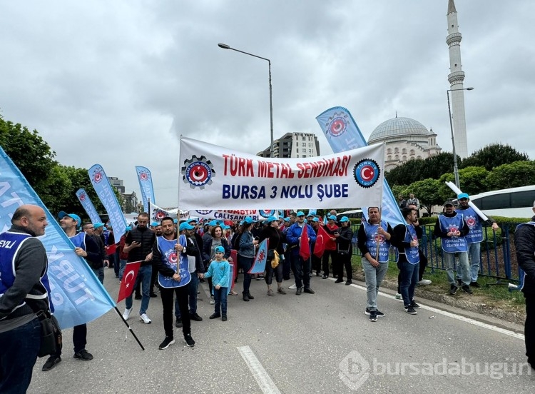 İşçiler 1 Mayıs için Bursa'da toplandı
