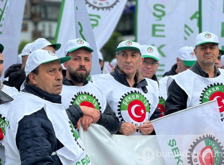 İşçiler 1 Mayıs için Bursa'da toplandı
