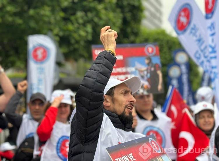 İşçiler 1 Mayıs için Bursa'da toplandı
