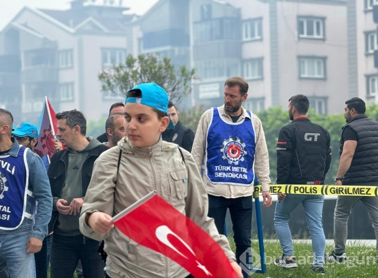 İşçiler 1 Mayıs için Bursa'da toplandı
