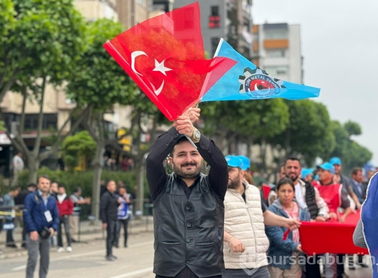 İşçiler 1 Mayıs için Bursa'da toplandı
