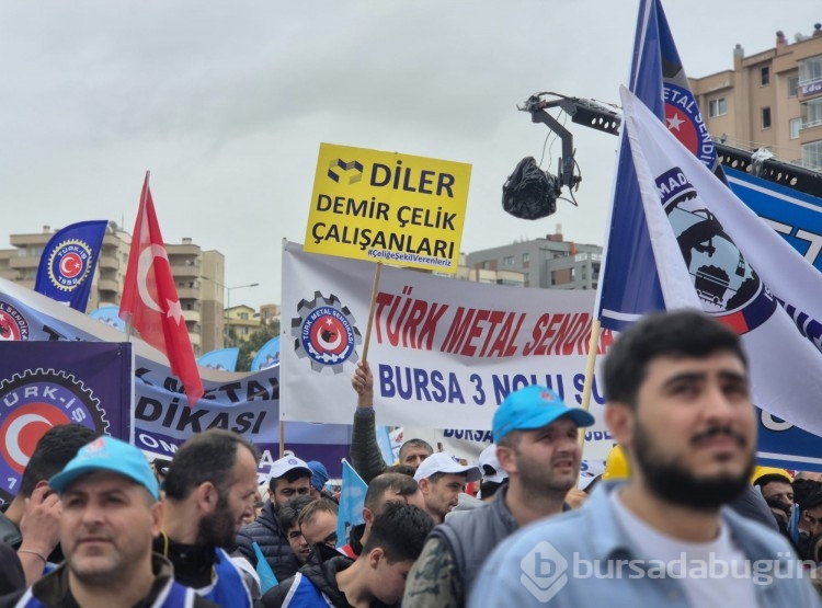 İşçiler 1 Mayıs için Bursa'da toplandı
