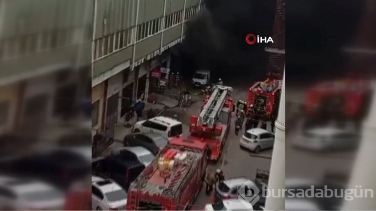 Başakşehir'de sanayi sitesinde patlama ve yangın
