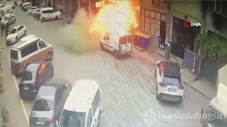 Başakşehir'de sanayi sitesinde patlama ve yangın
