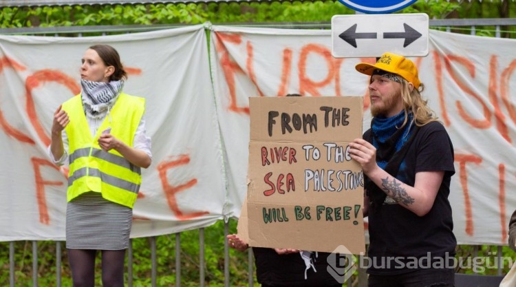 Avrupa'da Eurovision protestosu
