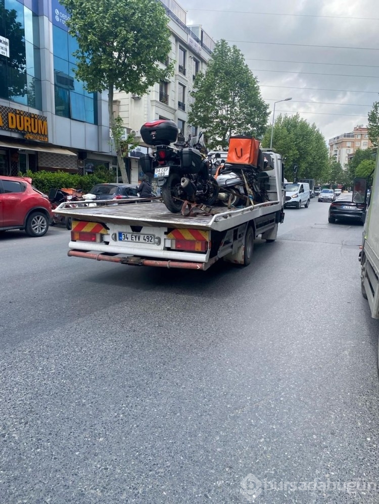 Motosikletliler çekici ücretine isyan etti
