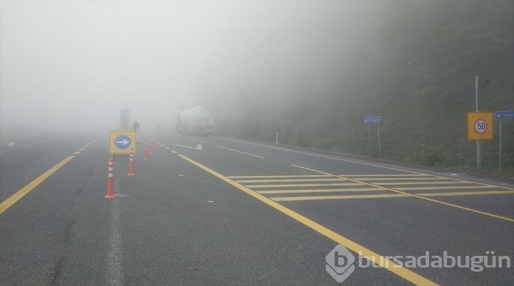 Bolu Dağı'nda sis etkili oldu
