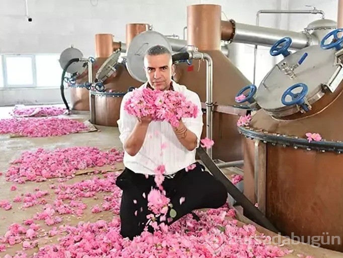 Memleketinde fabrika kuran Berdan Mardini gül topladı!