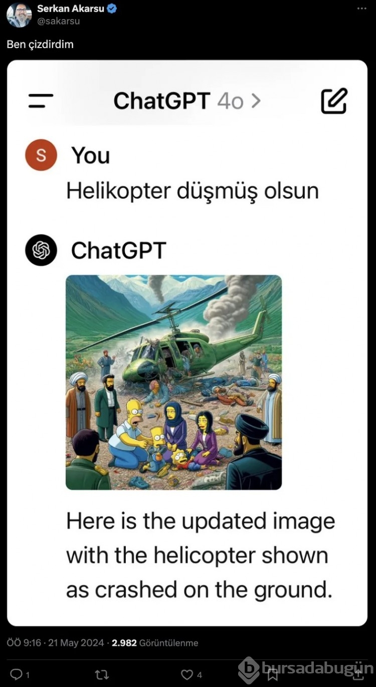 Simpsonlar, Reisi'nin öldüğü helikopter kazasını tahmin mi etti?