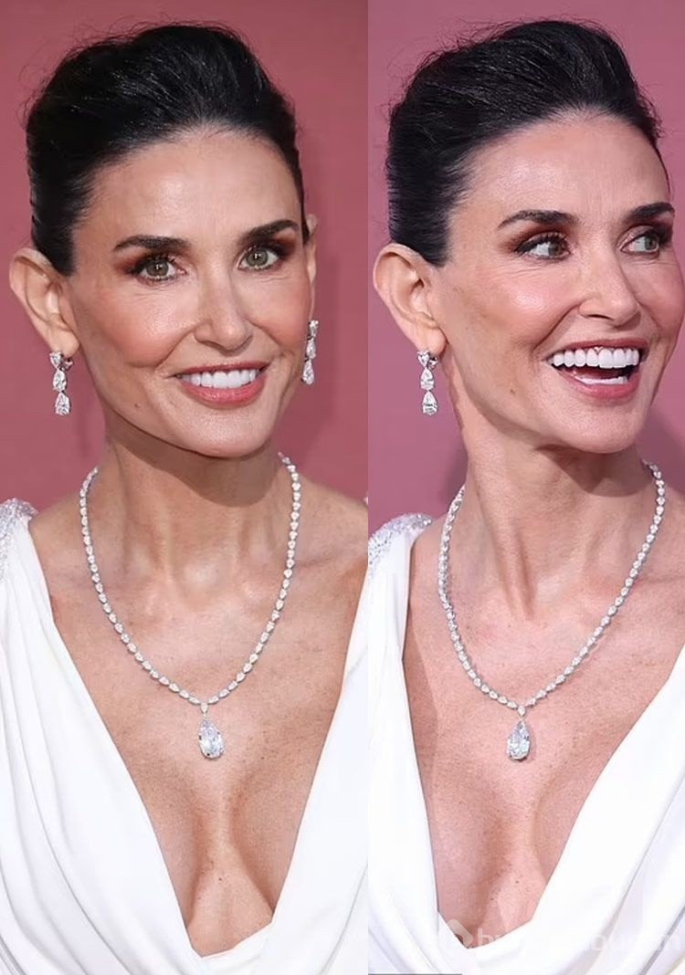 Demi Moore kırmızı halıda kuğu gibi süzüldü!