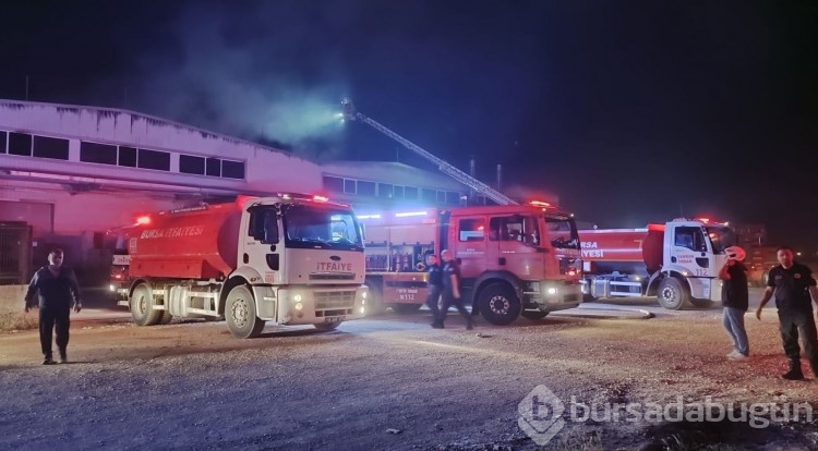 Bursa'da otomobil yedek parça fabrikasında çıkan yangın korkuttu
