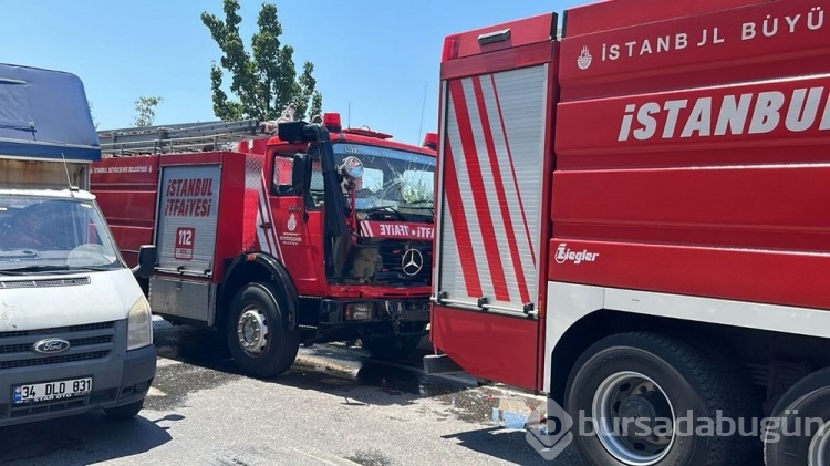 İstanbul'da hastane inşaatında yangın
