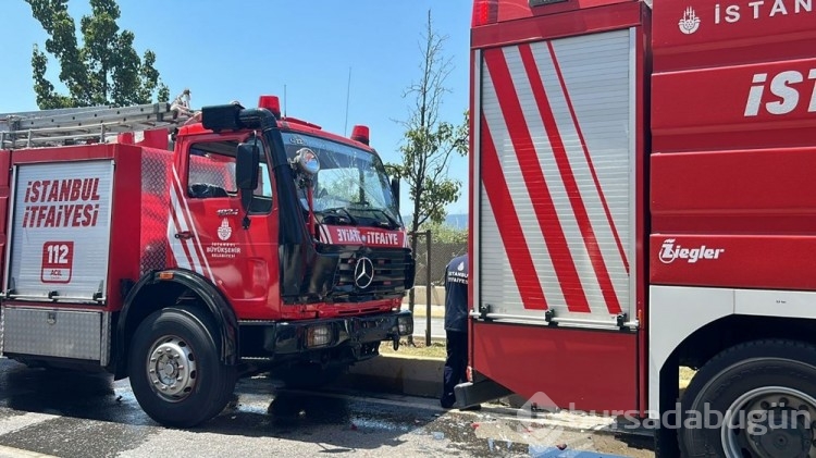 İstanbul'da hastane inşaatında yangın
