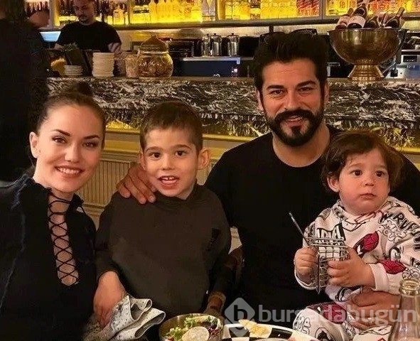 Burak Özçivit ile Fahriye Evcen'in aile pastası gündem oldu