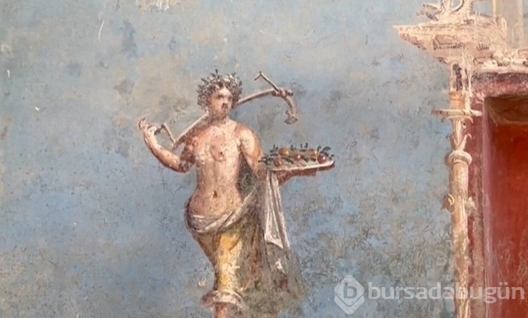 Pompeii'de yeni keşif: Mavi renkli gizemli oda
