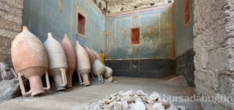 Pompeii'de yeni keşif: Mavi renkli gizemli oda
