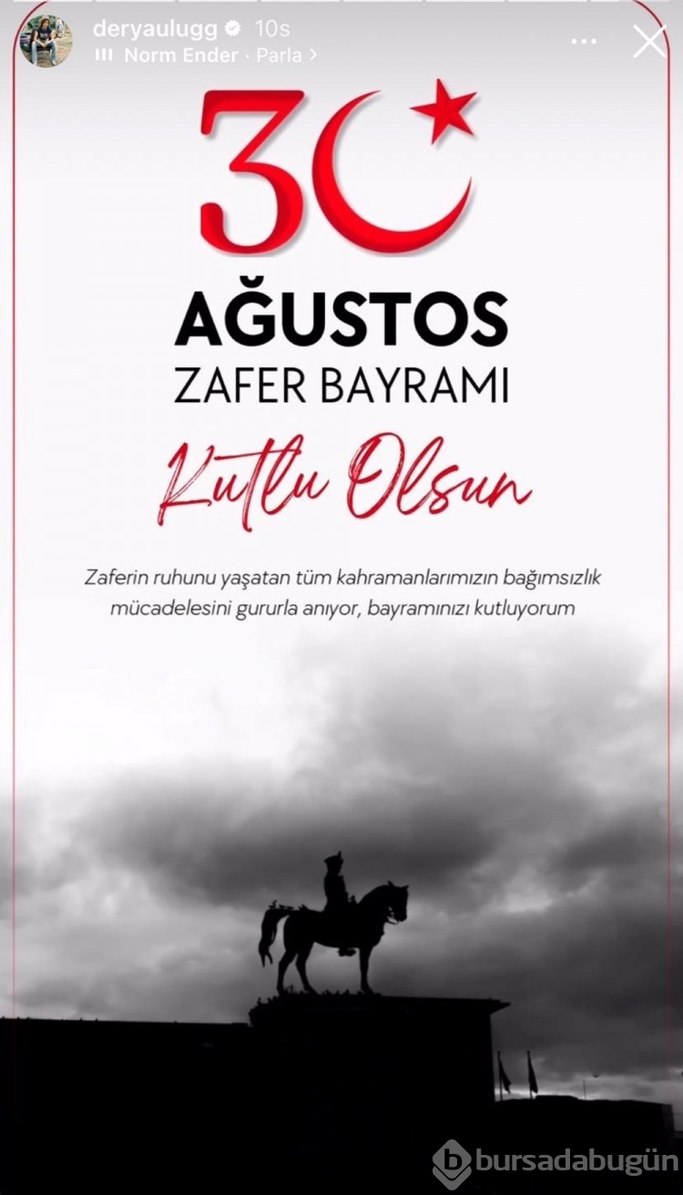 Ünlü isimlerden Zafer Bayramı paylaşımları