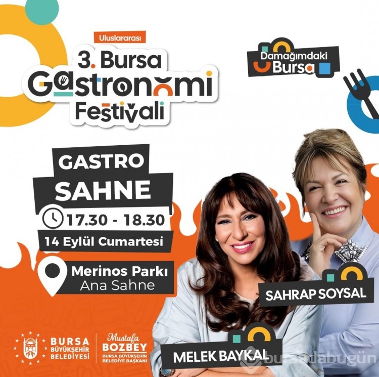 Bursa Gastronomi Festivalinde ünlü akımı!