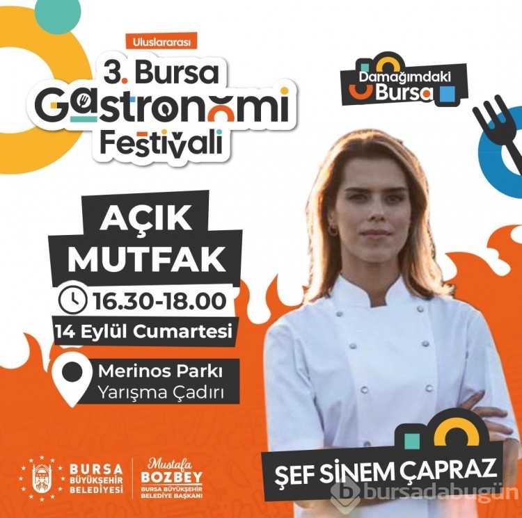 Bursa Gastronomi Festivalinde ünlü akımı!