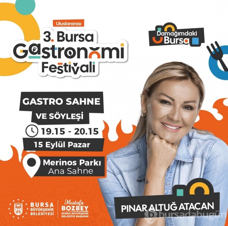 Bursa Gastronomi Festivalinde ünlü akımı!