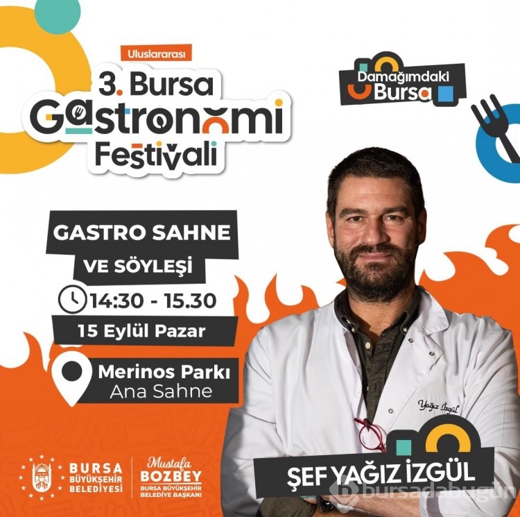 Bursa Gastronomi Festivalinde ünlü akımı!