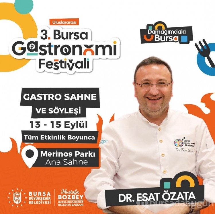 Bursa Gastronomi Festivalinde ünlü akımı!