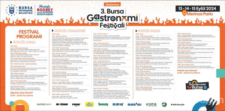 Bursa Gastronomi Festivalinde ünlü akımı!