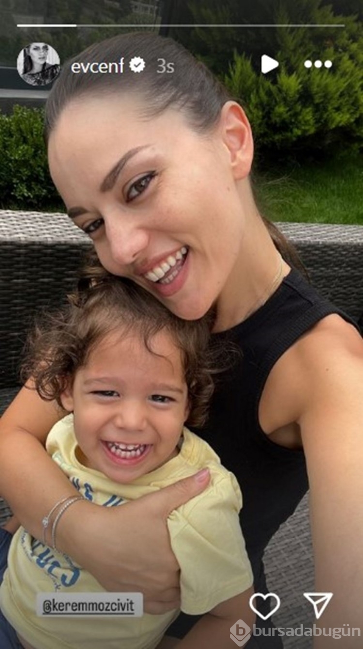 Fahriye Evcen ve oğlundan yeni kareler