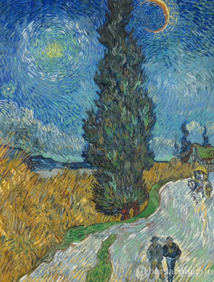 Van Gogh'un cesaret sembolü: Selvi ağaçları