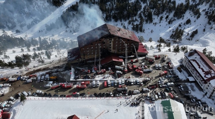 Kartalkaya Kayak Merkezi'nde bir otelde yangın çıktı
