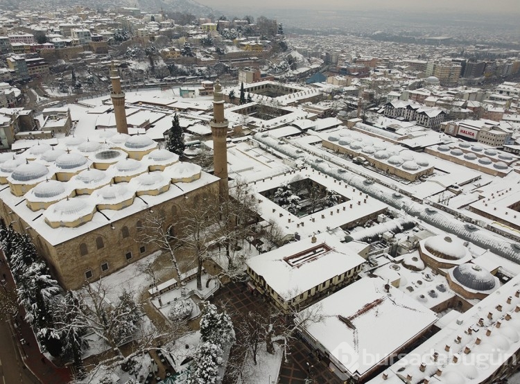 Bursa'da eşsiz kar manzaraları 