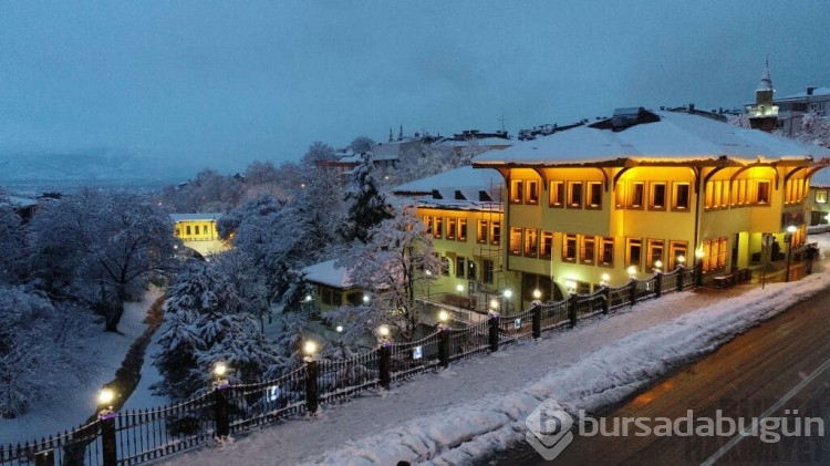 Bursa'da eşsiz kar manzaraları 
