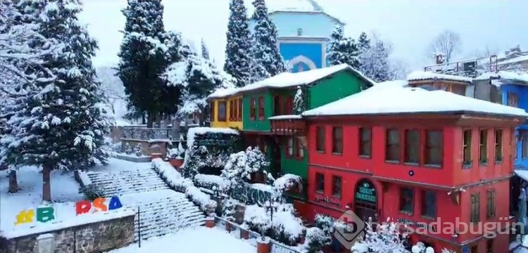 Bursa'da eşsiz kar manzaraları 
