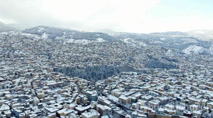 Bursa'da eşsiz kar manzaraları 
