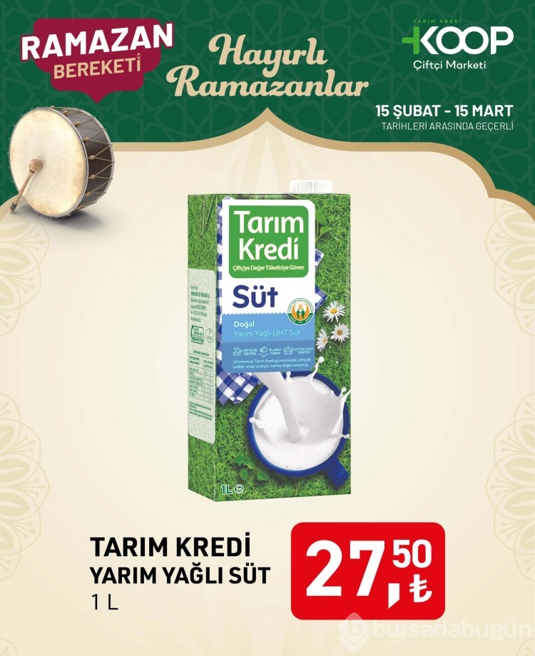 Tarım Kredi Kooperatif Market'te Ramazan indirimi başladı: Pirinç, bulgur, makarna, yağ, şeker, hurma, peynir...