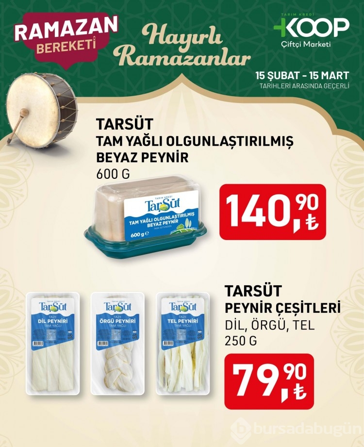 Tarım Kredi Kooperatif Market'te Ramazan indirimi başladı: Pirinç, bulgur, makarna, yağ, şeker, hurma, peynir...