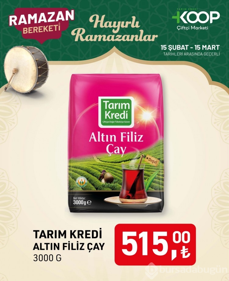 Tarım Kredi Kooperatif Market'te Ramazan indirimi başladı: Pirinç, bulgur, makarna, yağ, şeker, hurma, peynir...