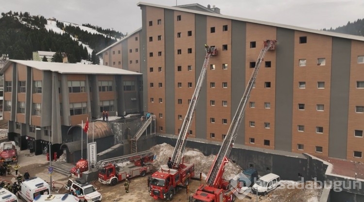 Uludağ'da Kervansaray Otel'de yangın