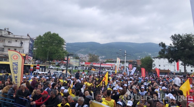Bursa'da 1 Mayıs kutlamaları