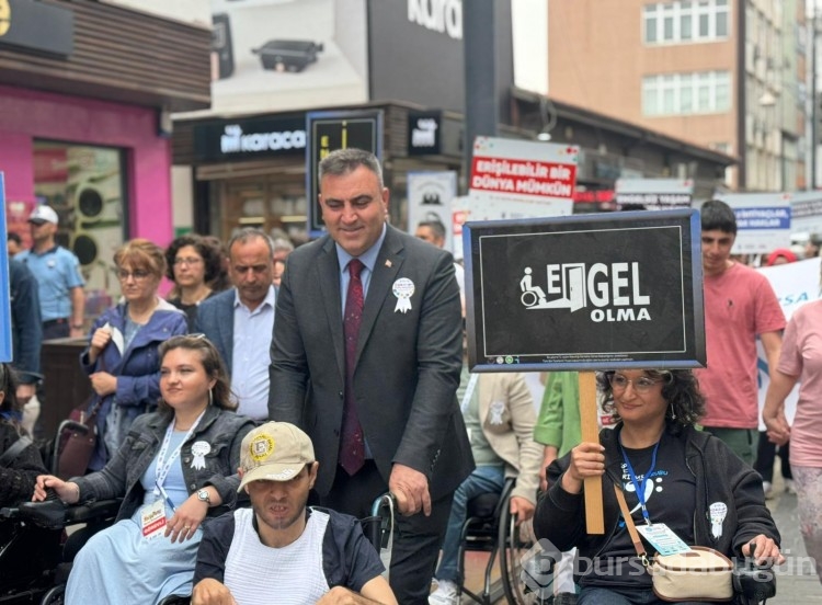 Bursa'da engelsiz yürüyüşten kareler!