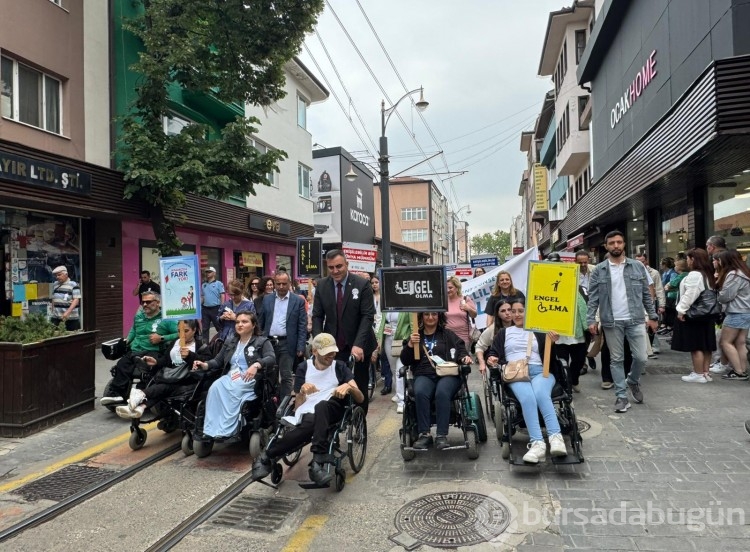 Bursa'da engelsiz yürüyüşten kareler!