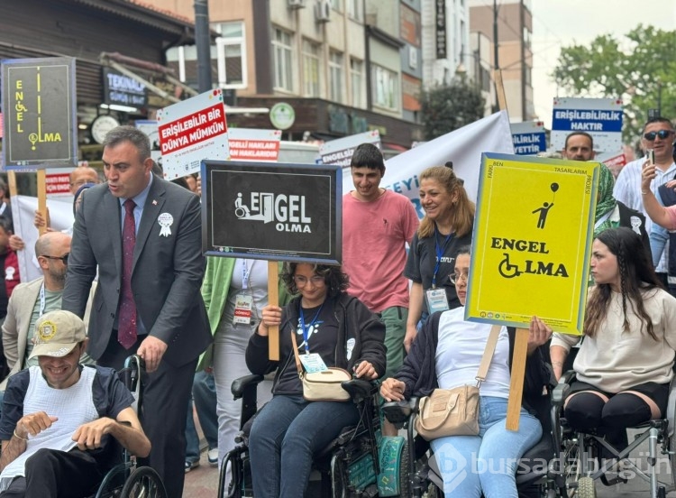 Bursa'da engelsiz yürüyüşten kareler!