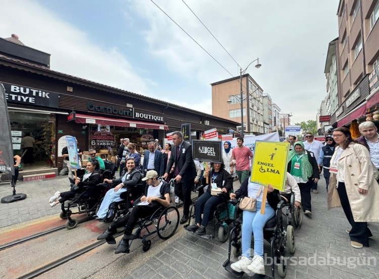 Bursa'da engelsiz yürüyüşten kareler!