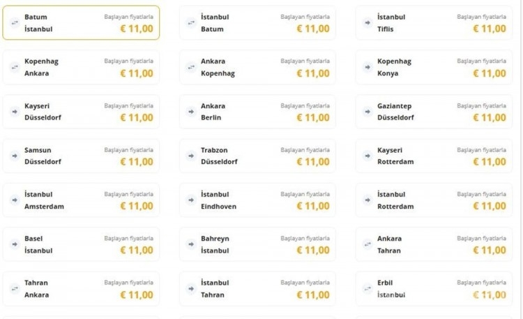1 Euro'ya yurt dışı uçuşu! Pegasus ucuz bilet kampanyası!